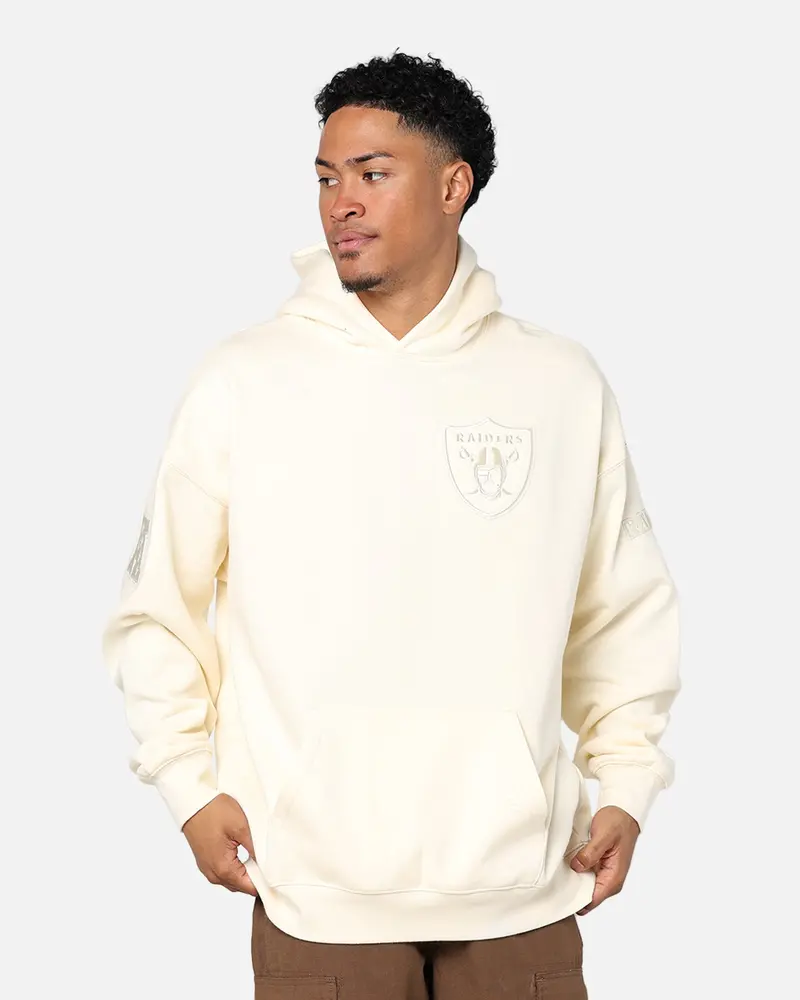 Pro Standard Las Vegas Raiders Drop Shoulder Hoodie Eggshell 1