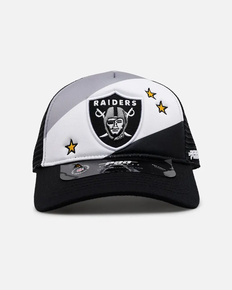 Pro Standard Las Vegas Raiders 'Nfl Kickoff' Trucker Snapback Grey 1