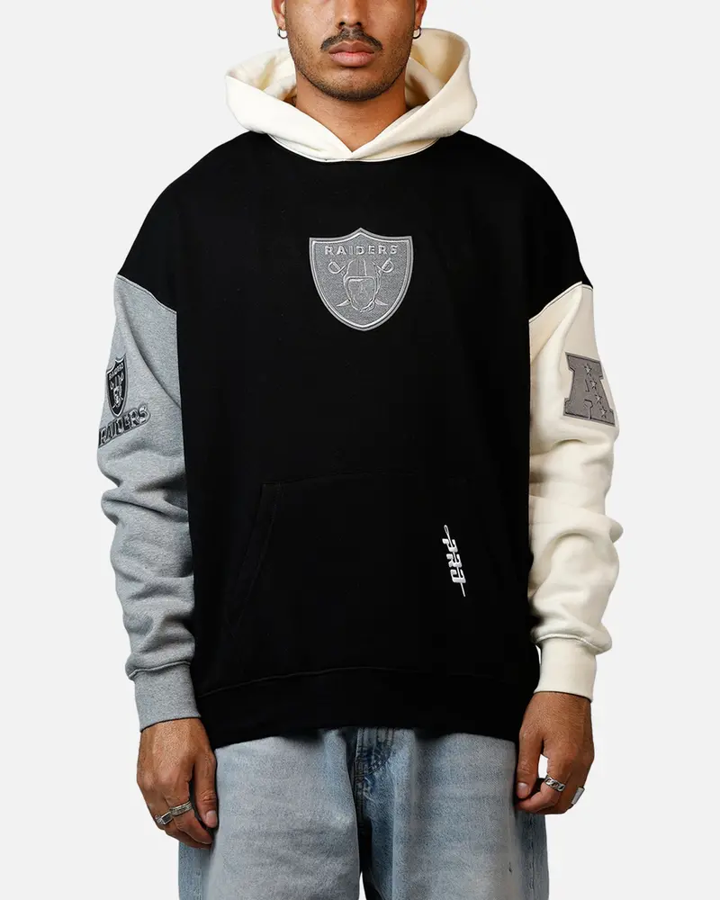 Pro Standard Las Vegas Raiders Reverse French Terry Hoodie Black/Grey 1