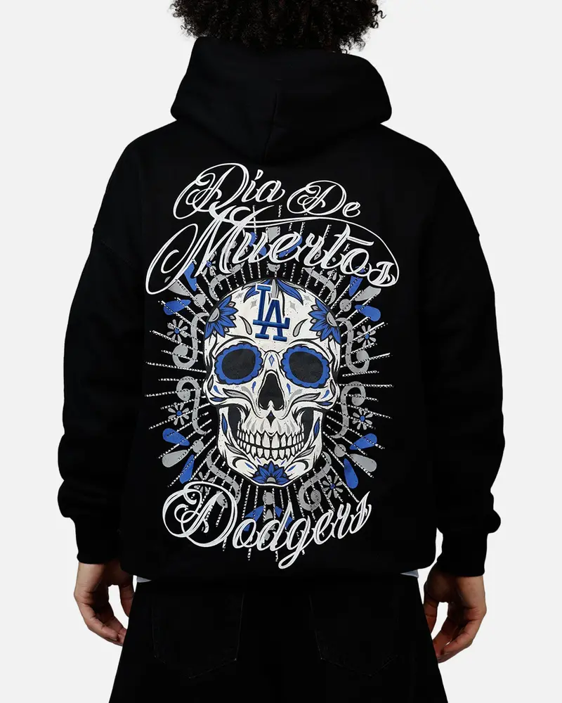 Pro Standard Los Angeles Dodgers Eternal Skull Hoodie Black/Blue 1
