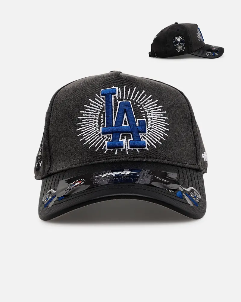 Pro Standard Los Angeles Dodgers 'Eternal Skull' Pro Pinch Strapback Black/Blue 1