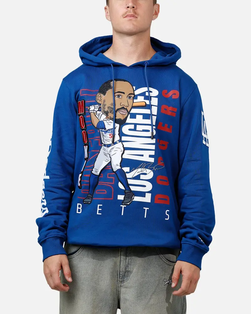 Pro Standard Los Angeles Dodgers Mookie Betts Avatar Hoodie Blue 1