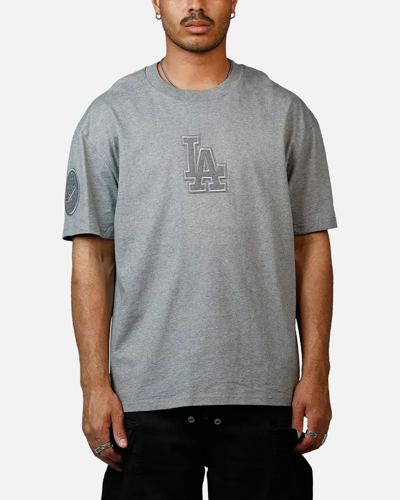 Pro Standard Los Angeles Dodgers Reverse French Terry T-Shirt Grey 1