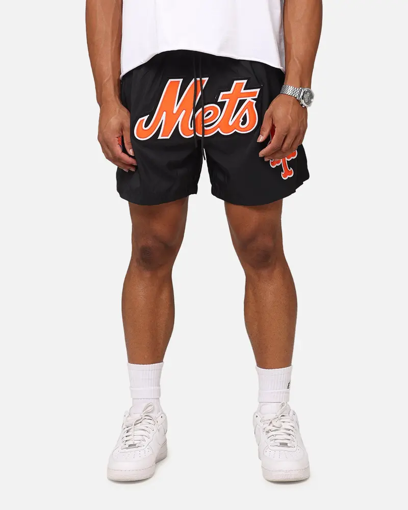 Pro Standard New York Mets Classic Woven Shorts Black 1
