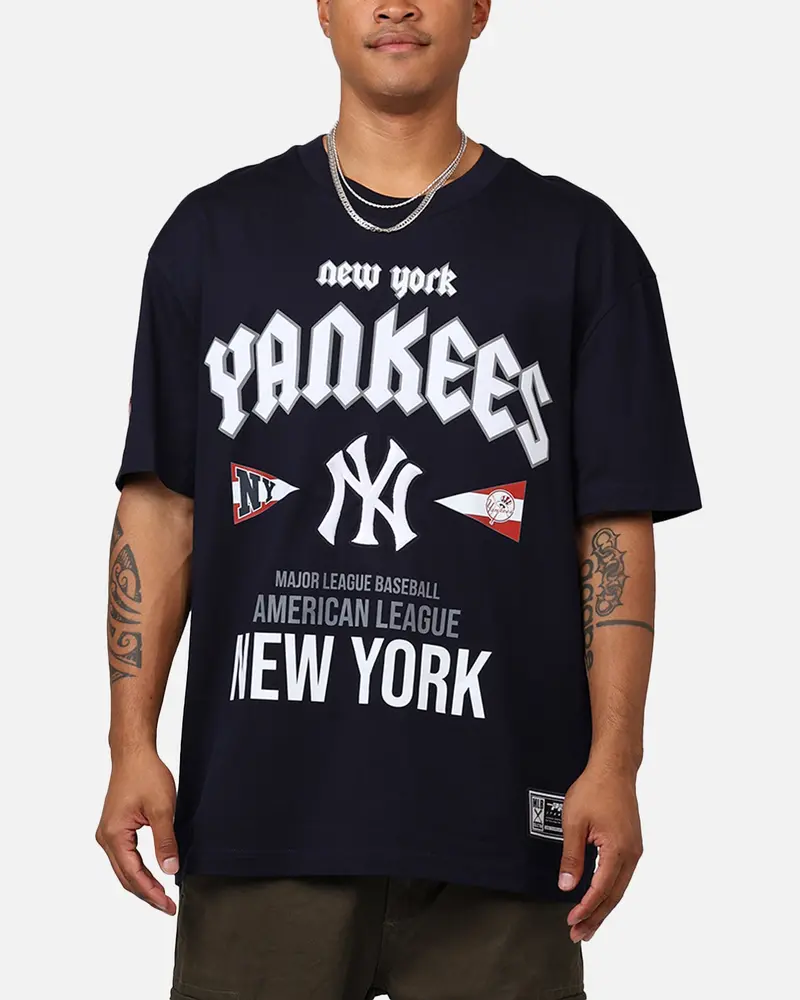 Pro Standard New York Yankees City Tour Cj Drop T-Shirt Midnight Navy 1