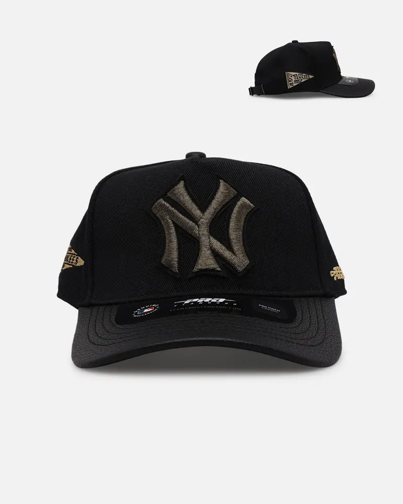 Pro Standard New York Yankees 'Gold Twist' Pro Pinch Strapback Black/Gold 1