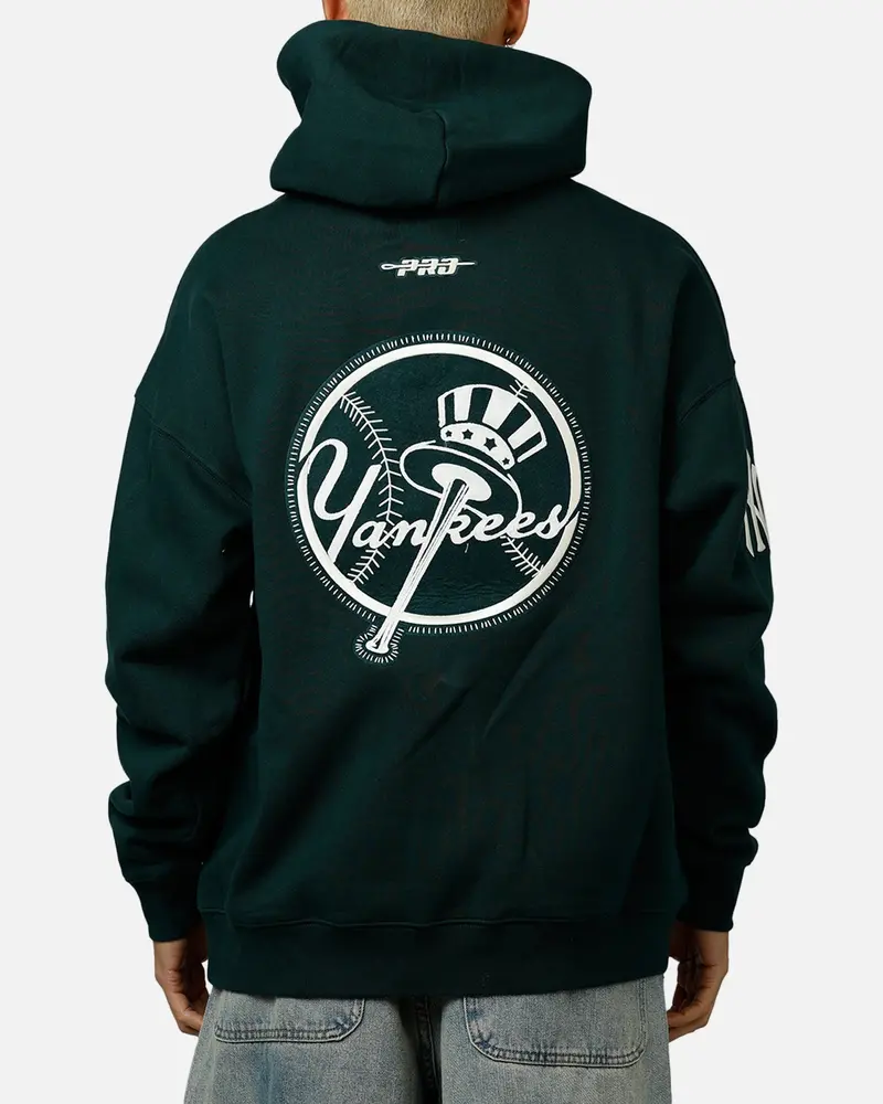 Pro Standard New York Yankees Tapestry 2.0 Hoodie Dark Green 1