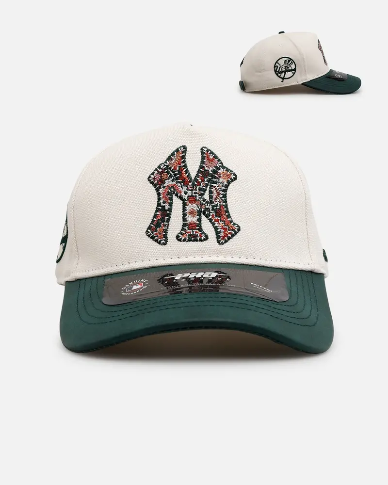 Pro Standard New York Yankees 'Tapestry 2.0' Pinch Front Strapback Dark Green 1