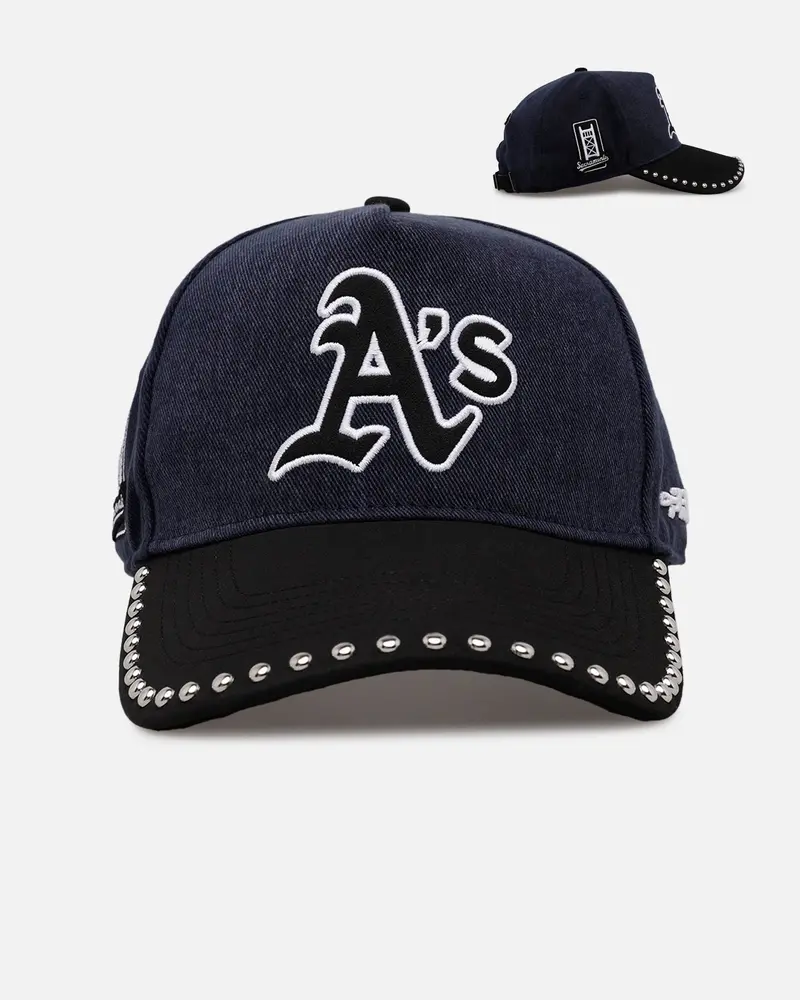 Pro Standard Oakland Athletics 'Polished Hardware' Pro Pinch Strapback Navy 1