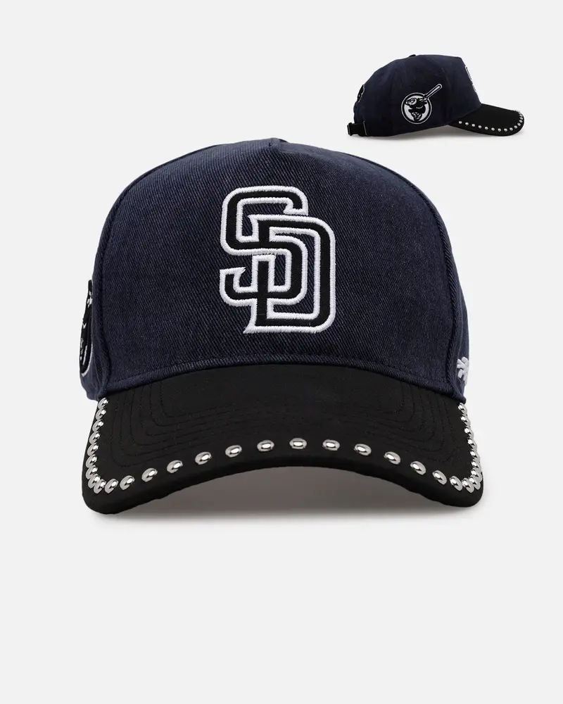 Pro Standard San Diego Padres 'Polished Hardware' Pro Pinch Strapback Navy 1