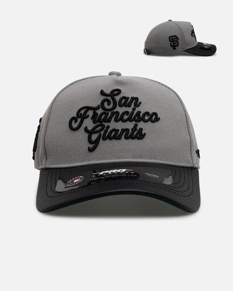 Pro Standard San Francisco Giants 'Sovenir' Pinch Front Strapback Grey/Black 1
