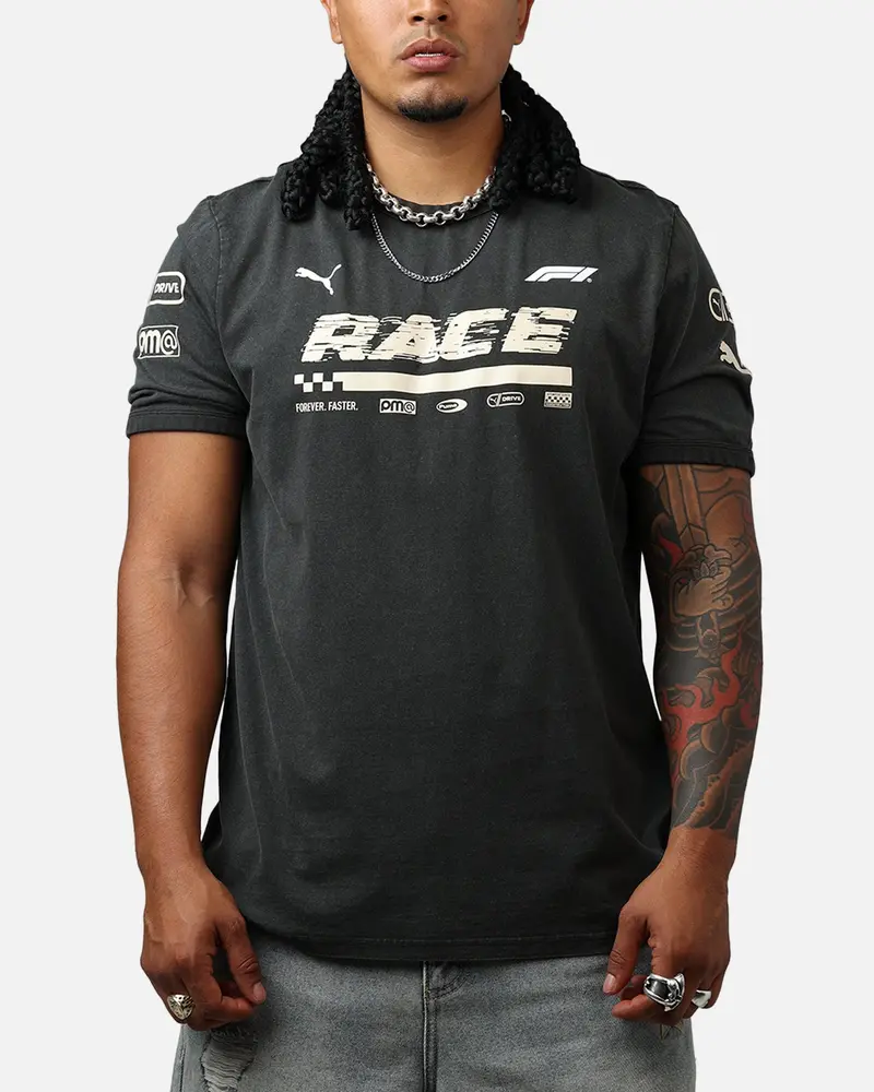 Puma F1 Ringer T-Shirt Black 1