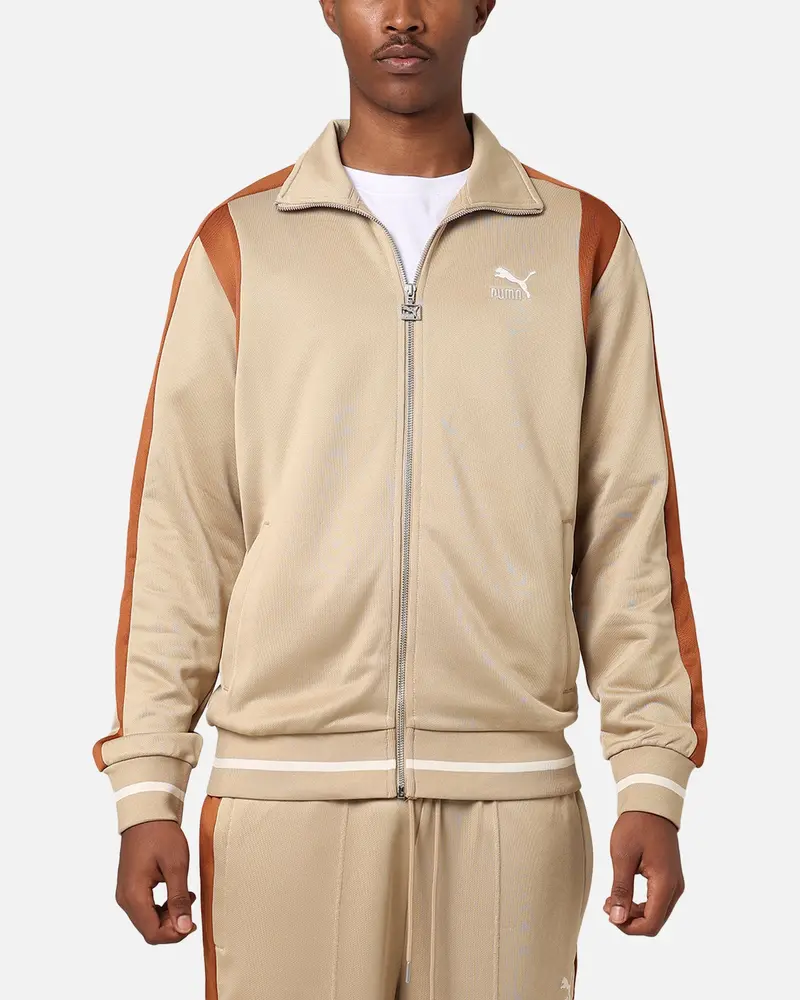 Puma For The Fanbase T7 Track Jacket Prairie Tan 1