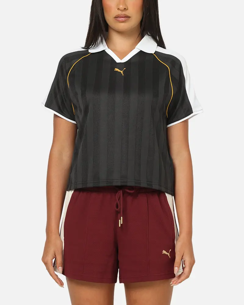 Puma Women's T7 Relaxed Football Jersey T-Shirt Puma Black 1