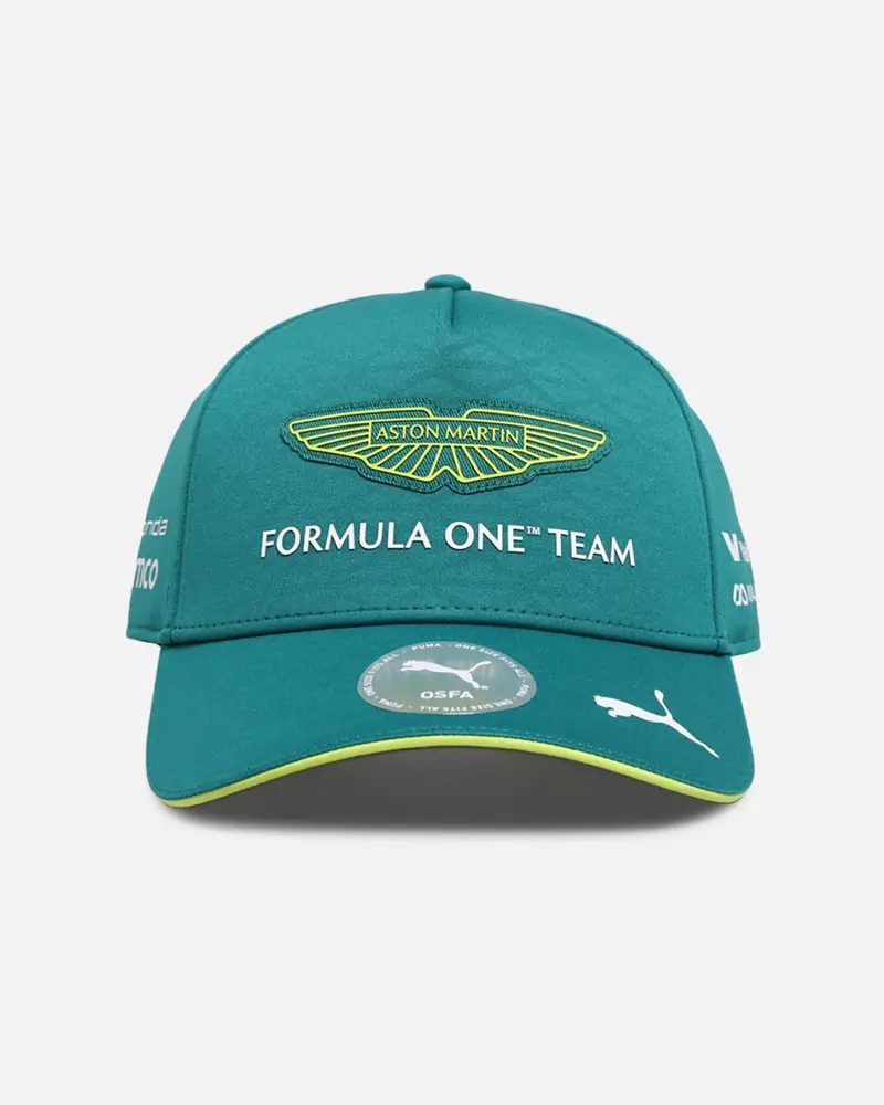 Puma X Aston Martin Aramco F1® Team Replica Team Baseball Snapback Cap Green 1