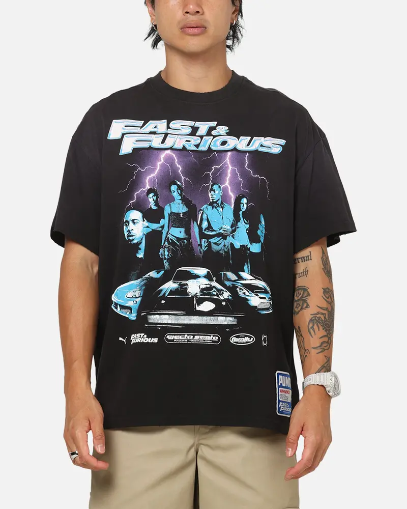 Puma X Fast & Furious Ii Basketball T-Shirt Black 1