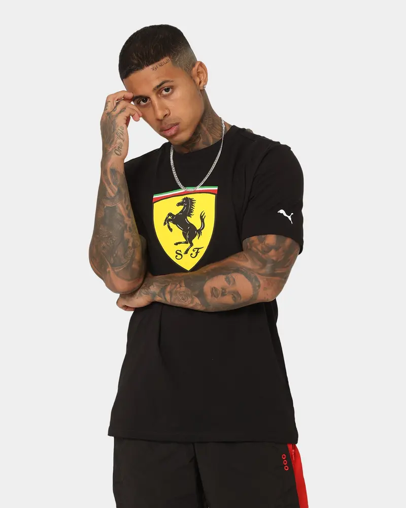 Puma X Ferrari Motorsports Race Big Shield T-Shirt Puma Black 1
