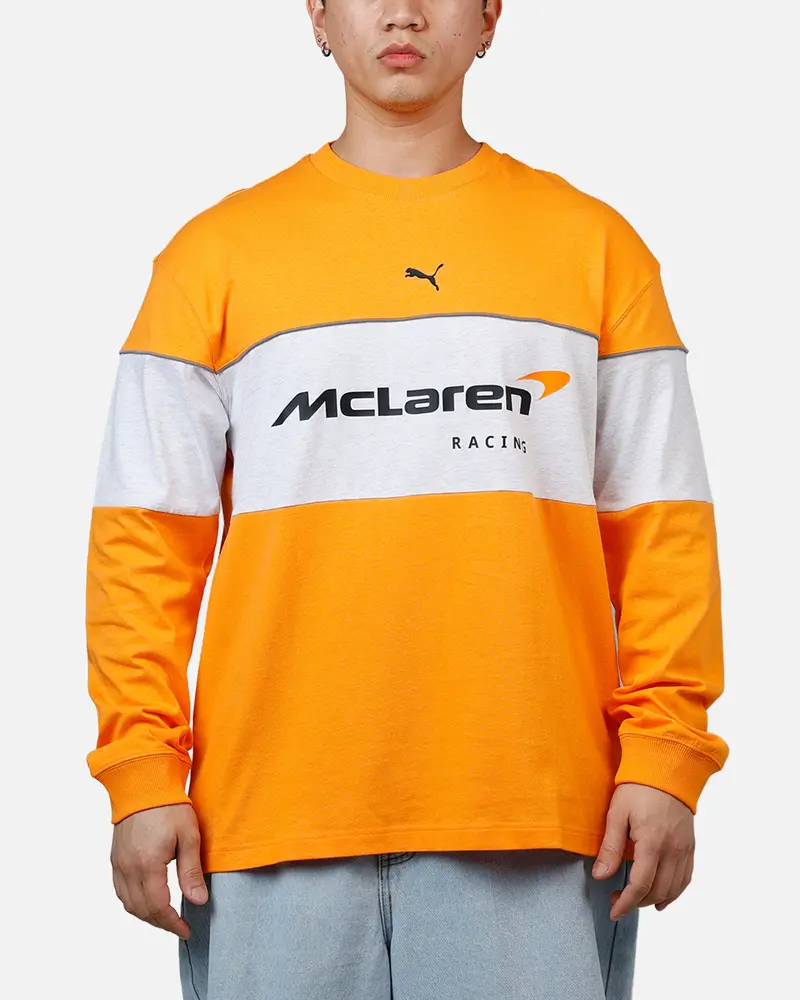 Puma X Mclaren Long Sleeve T-Shirt Papaya 1