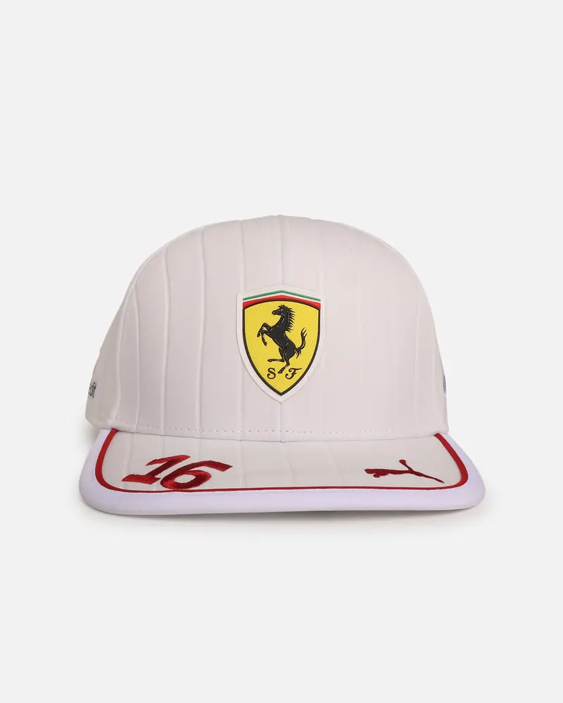 Puma X Scuderia Ferrari Charles Leclerc Baseball Cap White 1