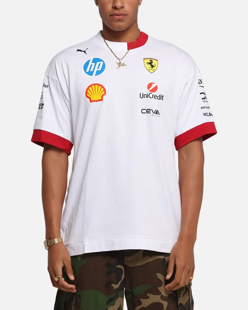 Puma X Scuderia Ferrari Drivers Oversized T-Shirt White 1