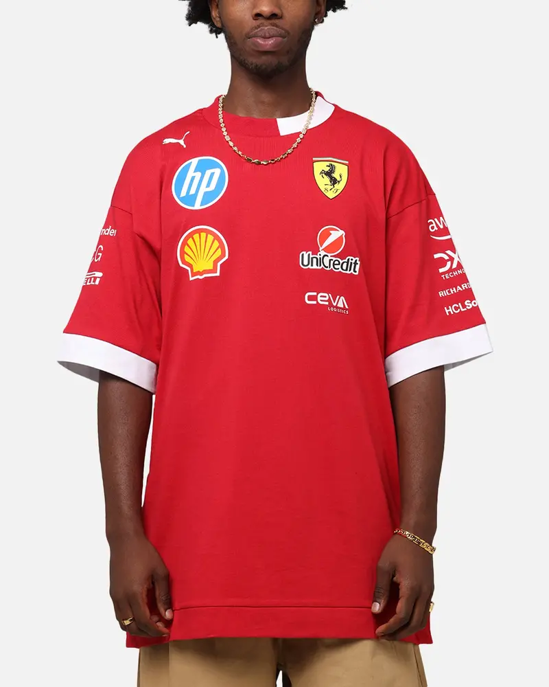 Puma X Scuderia Ferrari Drivers T-Shirt Cherry 1