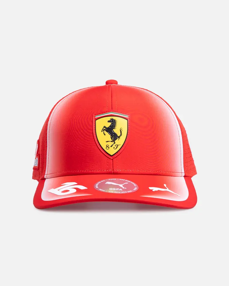 Puma X Scuderia Ferrari Hp Replica Leclerc Snapback Baseball Cap Red 1