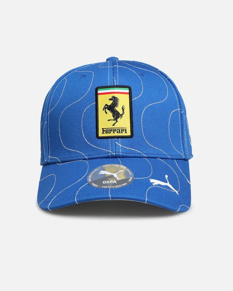 Puma X Scuderia Ferrari Monza Baseball Strapback Cap Steer Blue 1