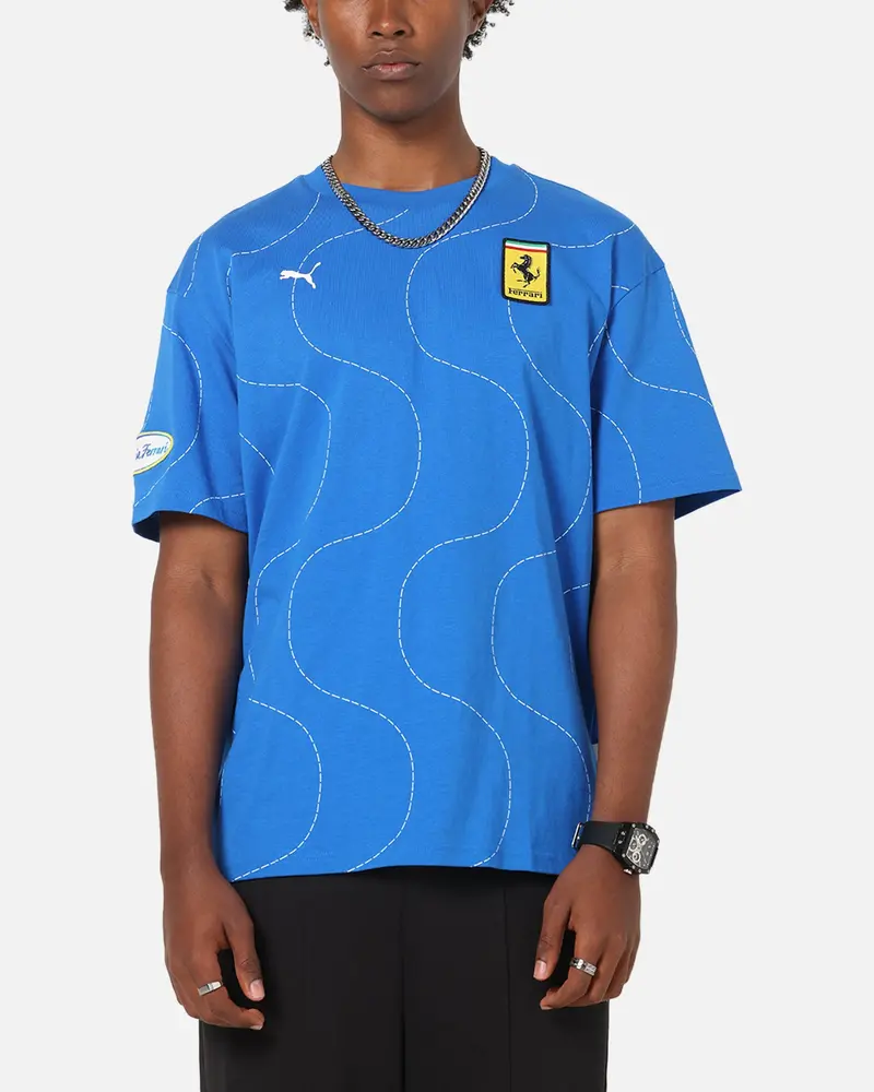 Puma X Scuderia Ferrari Monza T-Shirt Steer Blue 1