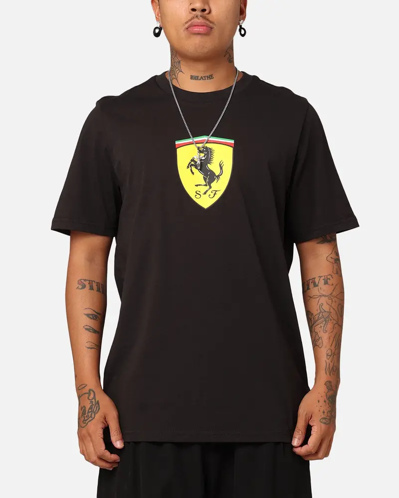 Puma X Scuderia Ferrari Race Big Shield T-Shirt Black 1