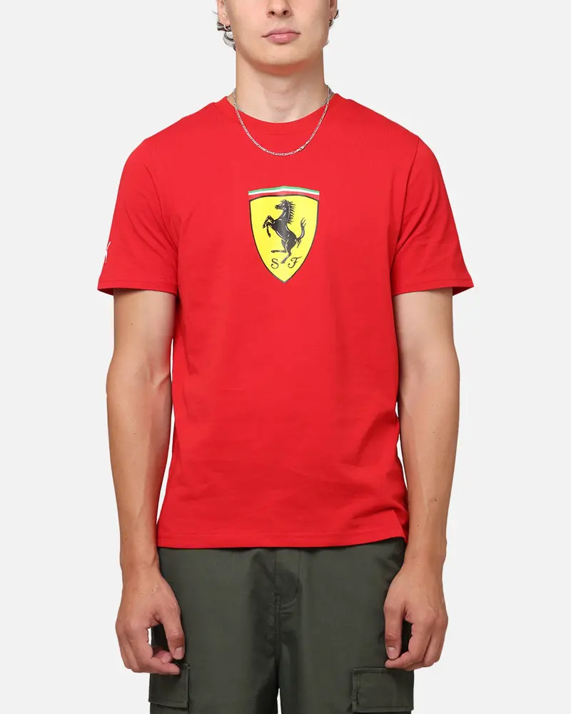 Puma X Scuderia Ferrari Race Big Shield T-Shirt Rosso Corsa 1
