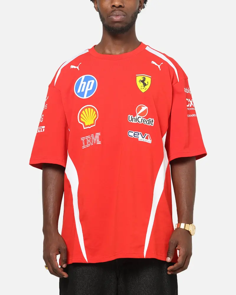 Puma X Scuderia Ferrari Replica Drivers T-Shirt Red 1