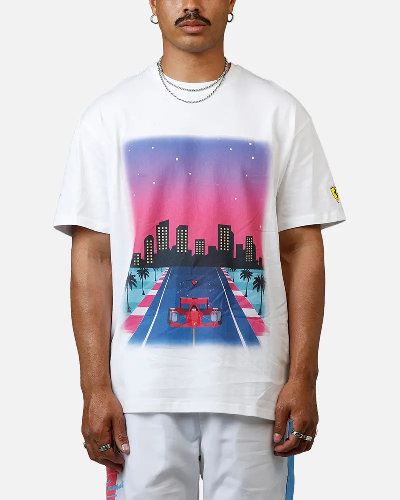 Puma X Scuderia Ferrari Sketches Graphics T-Shirt White 1
