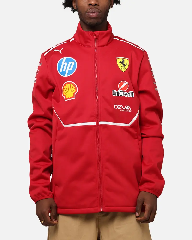 Puma X Scuderia Ferrari Team Softshell Jacket Cherry 1