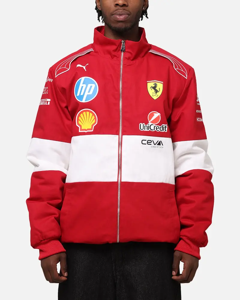Puma X Scuderia Ferrari Team Vintage Racing Jacket Cherry 1