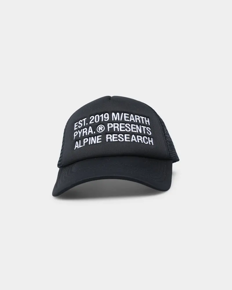 Pyra Alpine Trucker Hat Black 1