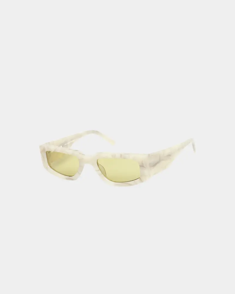 Pyra El Capitan Sunglasses Cream Marble/Light Yellow Lens 1
