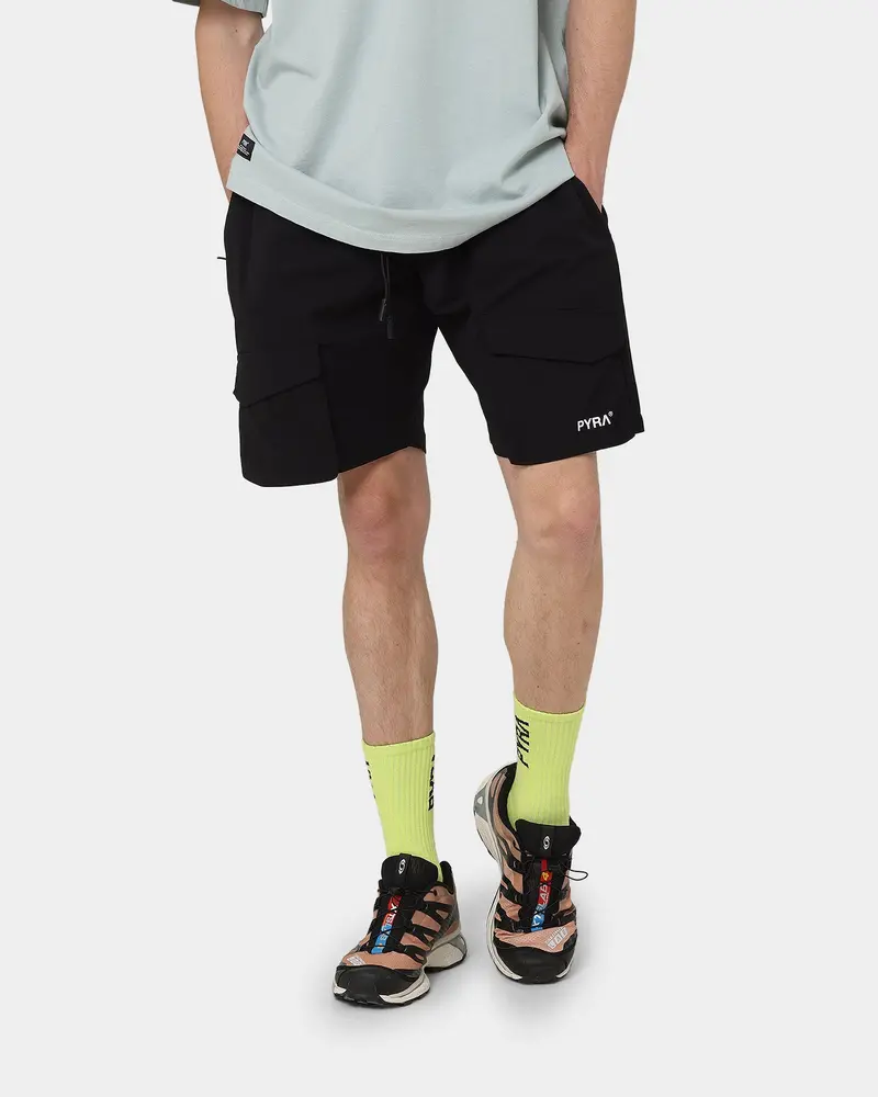 Pyra Flex Cargo Shorts Black 1