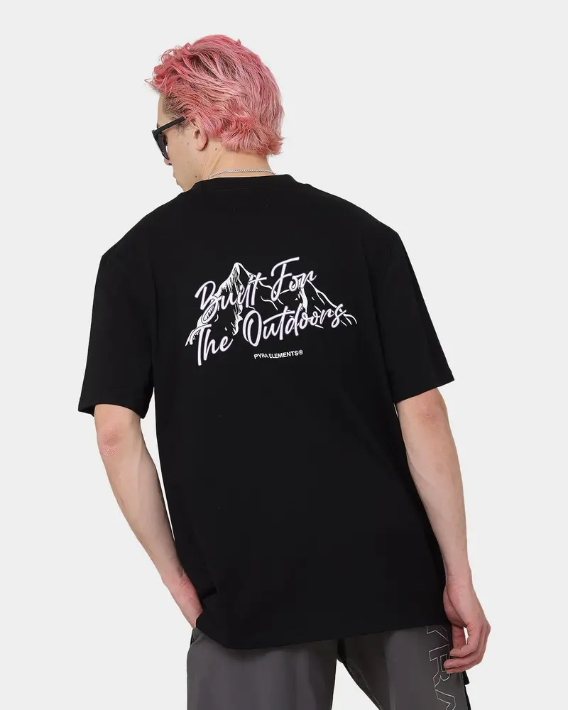 Pyra Mountain T-Shirt Black/White 1