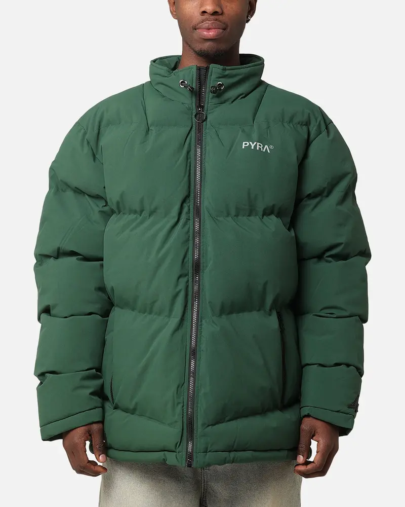 Pyra Padded Puffa Jacket Green 1