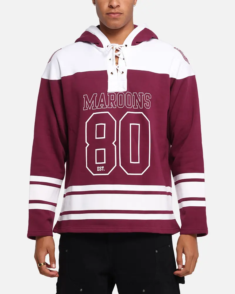 Queensland Rugby League Queensland Maroons Panel Hoodie Maroon 1
