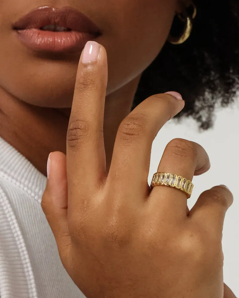 Raising Hell Women's Light Catcher Ring Gold 1