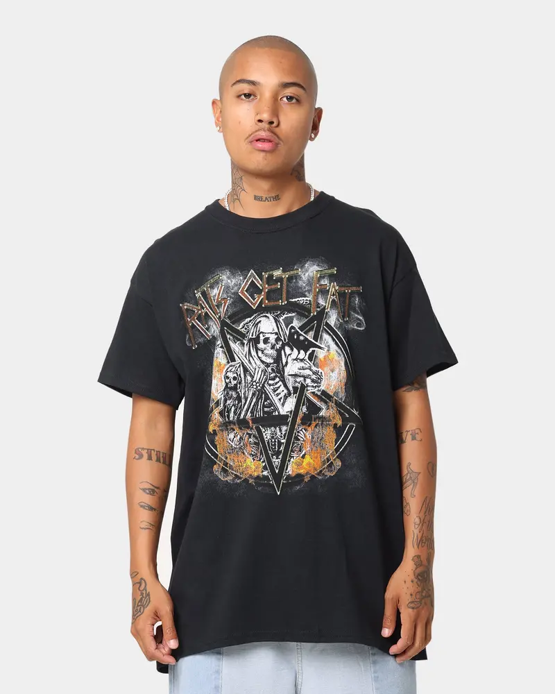 Rats Get Fat American Tour Vintage T-Shirt Black 1