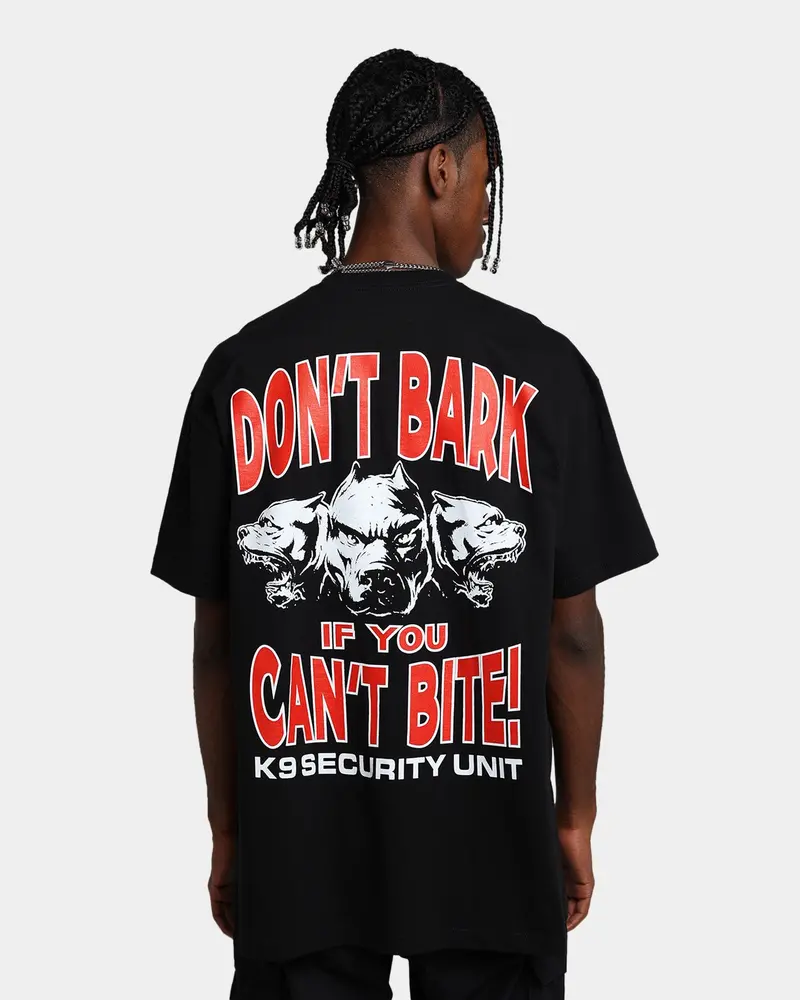 Rats Get Fat Don't Bark T-Shirt Black 1