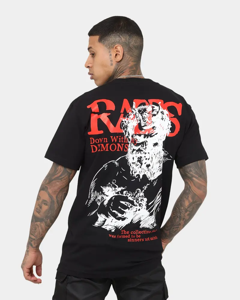 Rats Get Fat Down With My Demons T-Shirt Black 1