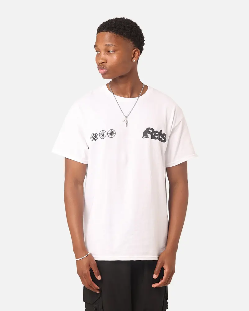 Rats Get Fat Drain Gang T-Shirt White 1
