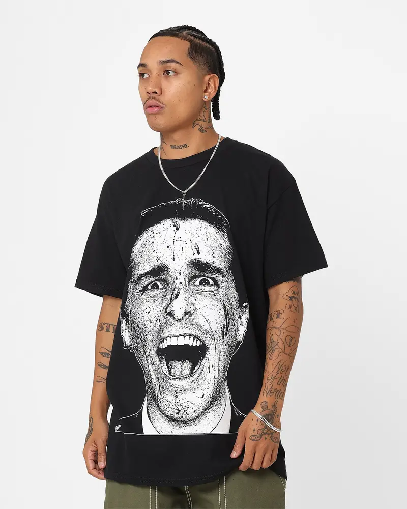 Rats Get Fat X American Psycho Patrick Bateman T-Shirt Black 1