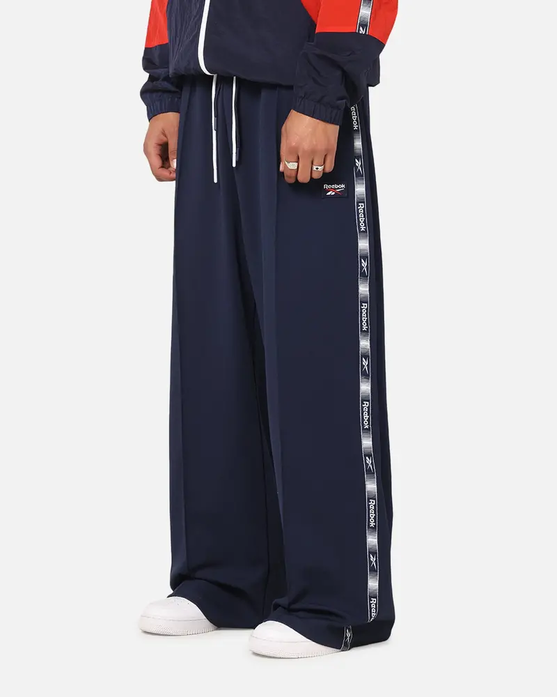 Rebook Taped Track Pants Navy 1