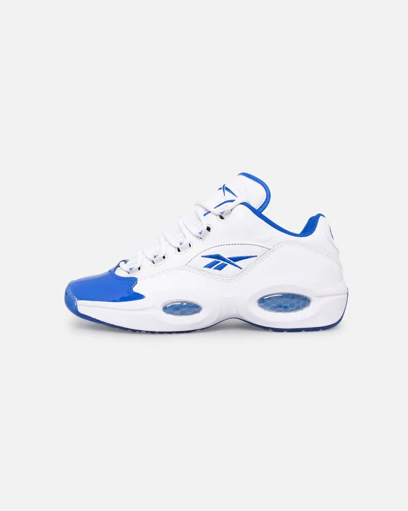 Reebok Question Low "Blue Toe" Footwear White/Electric Cobalt 1
