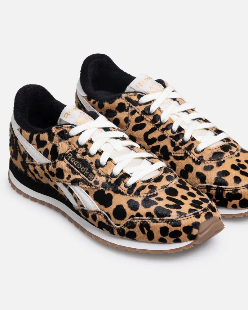 Reebok Women's Classic Az Cheetah/White/Black 2