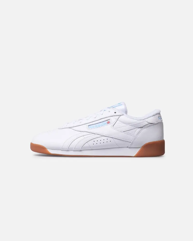 Reebok Women's Freestyle Lo White/White/Gum 1